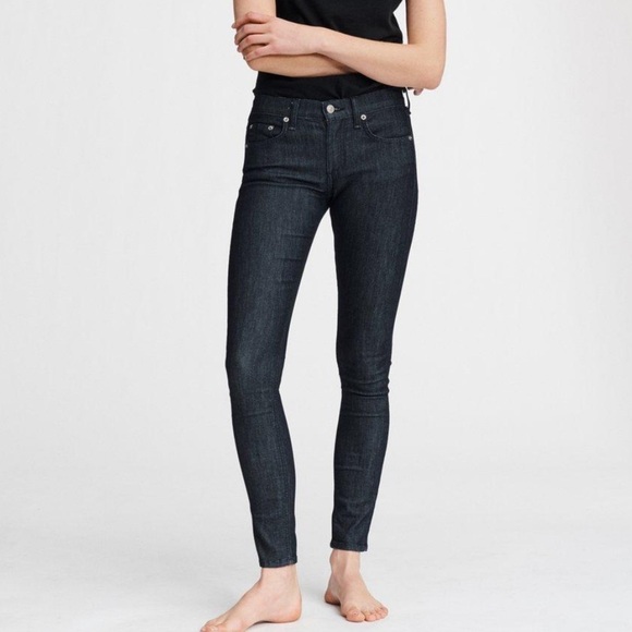 Rag & Bone Mid Rise Skinny Japanese Denim 26 - Picture 2 of 8